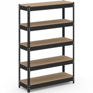 Anaquel Metálico en MDF Natural