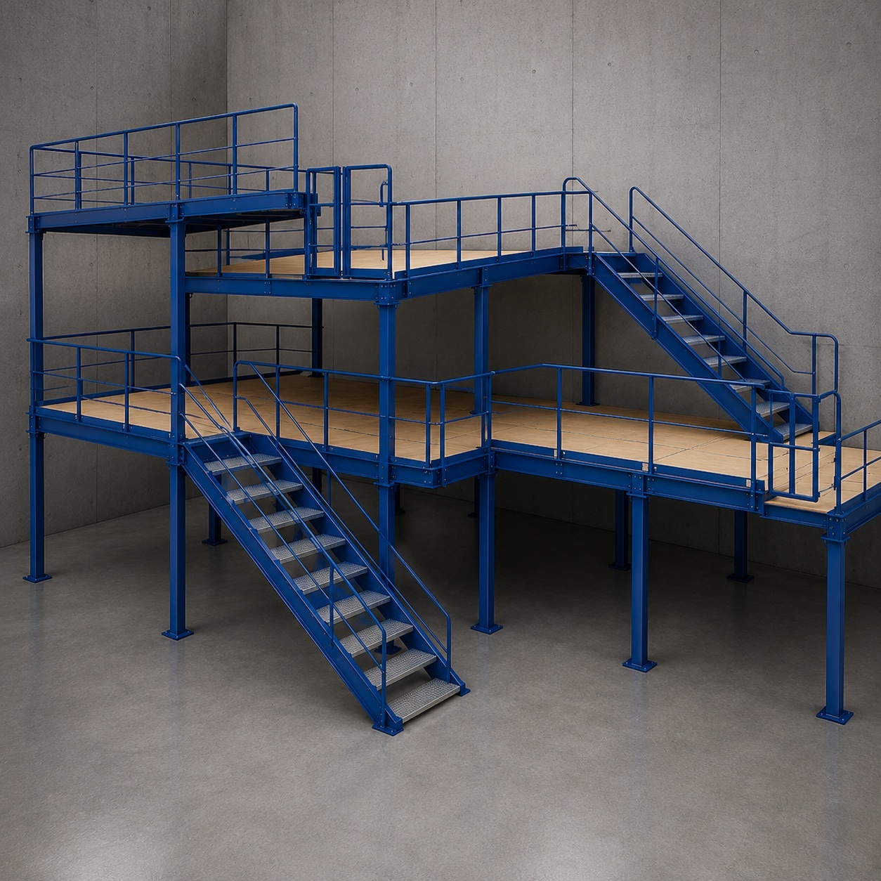 BNI RACKS Y SISTEMAS DE ALMACENAMIENTO 40 Mezzanine Industrial para Centro de Distribución