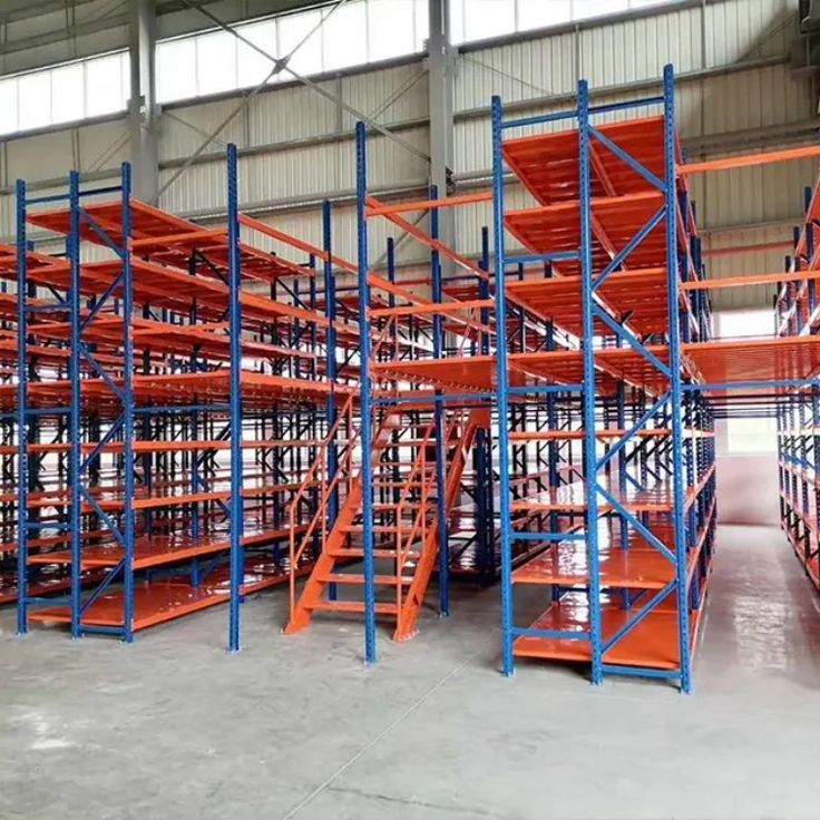 BNI RACKS Y SISTEMAS DE ALMACENAMIENTO 48 Rack Industrial con Plataforma Mezzanine