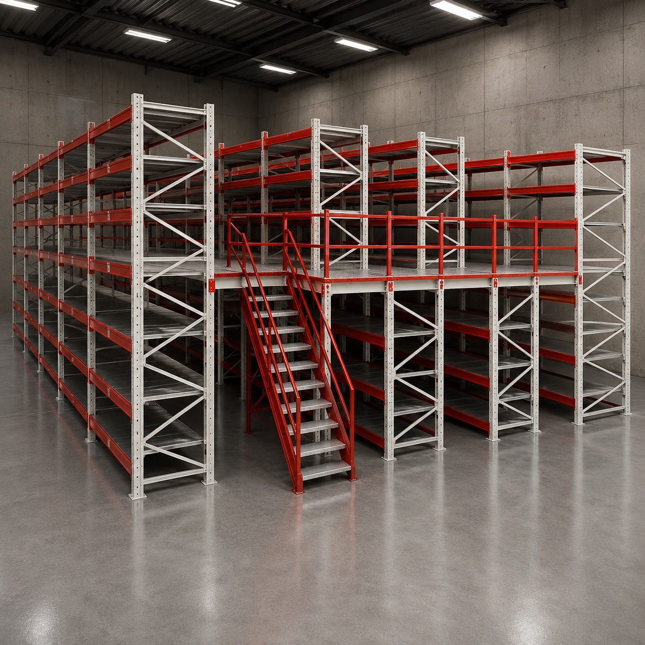 BNI RACKS Y SISTEMAS DE ALMACENAMIENTO 43 Rack Selectivo con Mezzanine