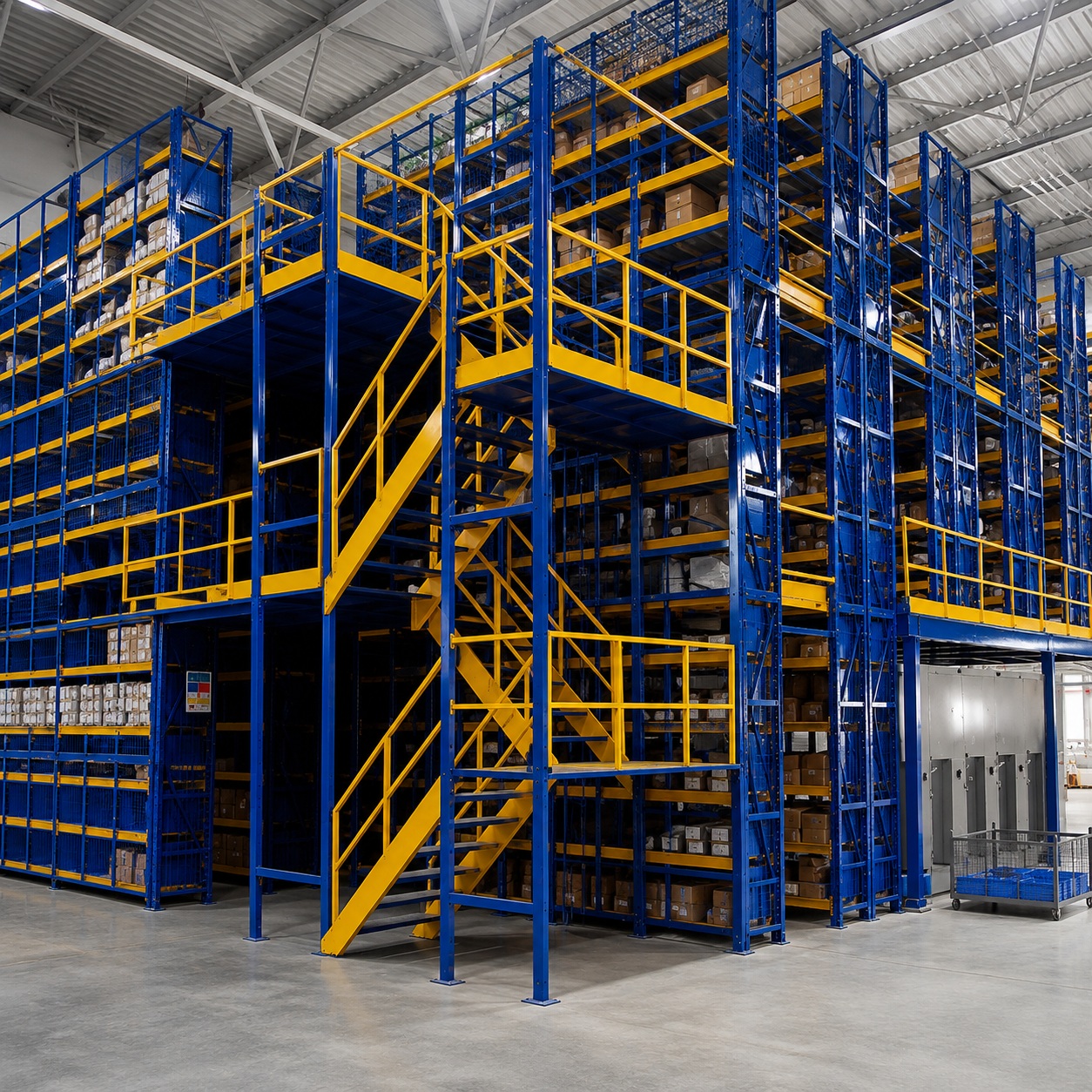 BNI RACKS Y SISTEMAS DE ALMACENAMIENTO 46 Sistema Mezzanine para Almacén con Racks