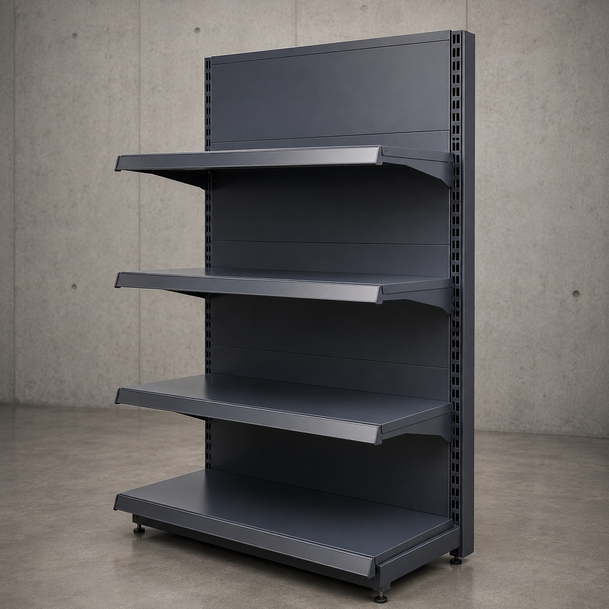 BNI RACKS Y SISTEMAS DE ALMACENAMIENTO 6 gondola-metalica-exhibidor-para-tienda-ingenium-bni