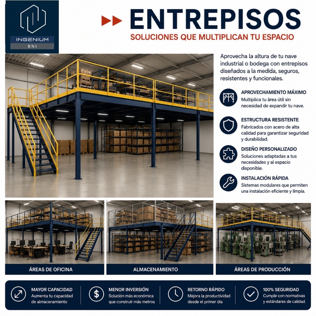 BNI RACKS Y SISTEMAS DE ALMACENAMIENTO 39 Entrepiso Industrial de Acero1