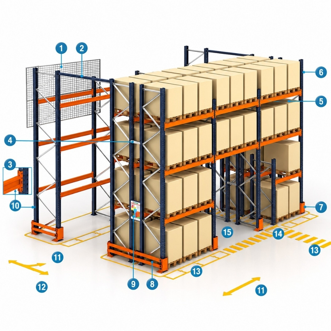 BNI RACKS Y SISTEMAS DE ALMACENAMIENTO 16 Rack Selectivo PRO