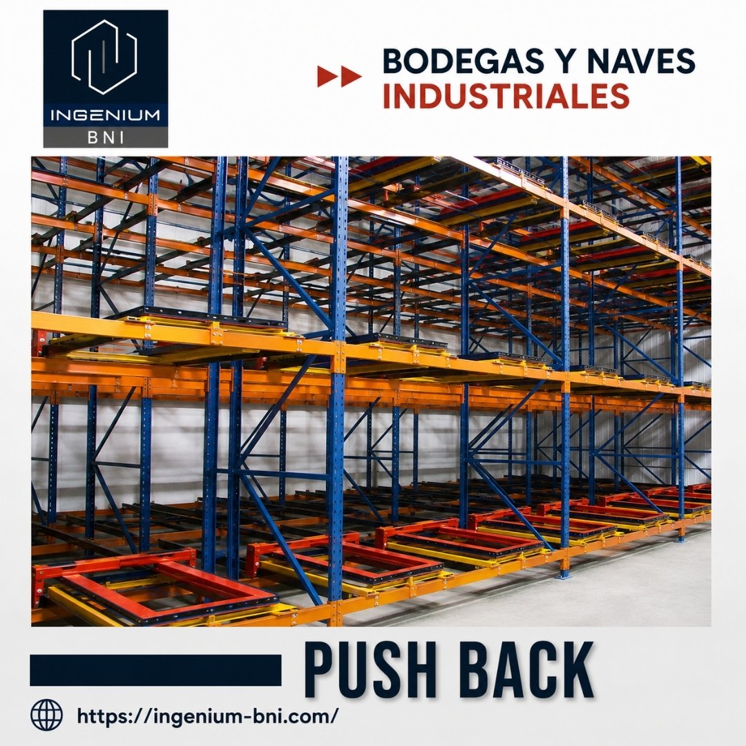 BNI RACKS Y SISTEMAS DE ALMACENAMIENTO 21 Sistema Push Back para Tarimas