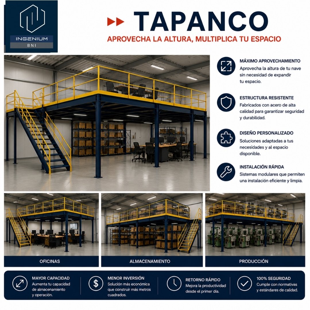 BNI RACKS Y SISTEMAS DE ALMACENAMIENTO 49 Tapanco
