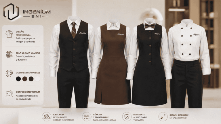 UNIFORMES DE HOTELERIA Y RESTAURANTES BNI